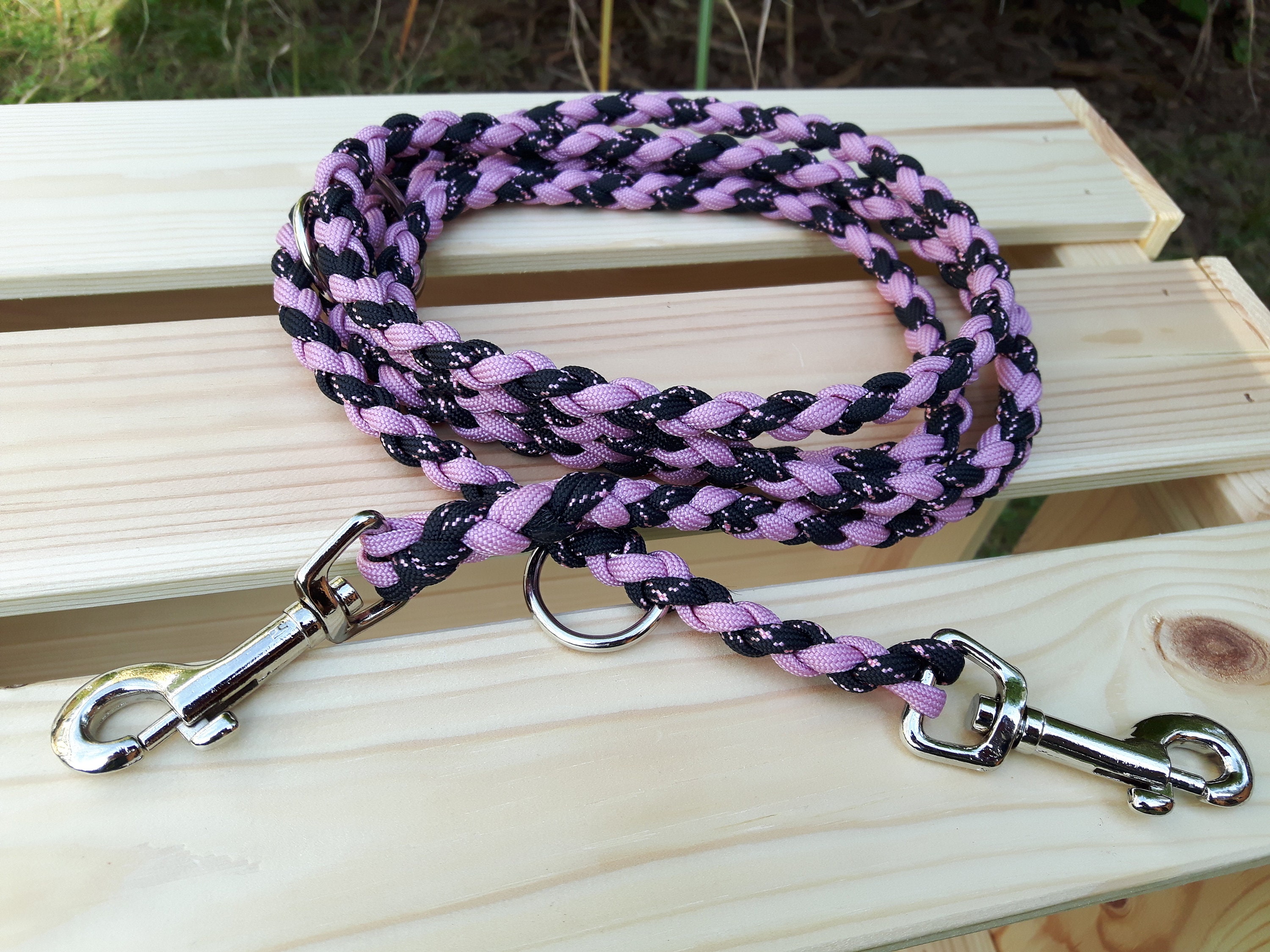 Hundeleine Leine Hund Leine Paracord Leine handgefertigt Etsy