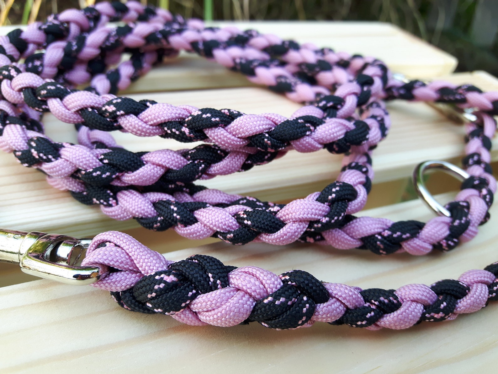 Hundeleine Leine Hund Leine Paracord Leine handgefertigt Etsy