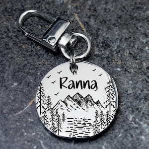 Personalized Dog ID Tag – Custom Pet Tag – Silver, Gold & Rose Gold Dog Name Tag