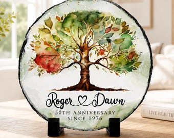 Anniversary Garden Stone, Personalized Wedding Gift, Stone Anniversary Present for Couples