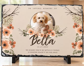 Placa memorial personalizada para animais de estimação, presente para quem perdeu um cão ou gato, placa personalizada para animais de estimação, presente de condolências para amantes de animais.