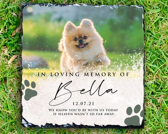 Minimalist Pet Memorial Stone | Personalized Dog or Cat Loss Marker