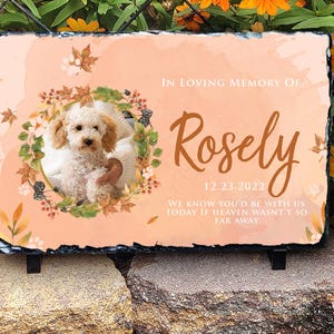 Pet Memorial Stone | Pet Memorial Stones for Dogs and Cats Pet | Pet Loss Remembrance |  Pet Loss Gift | Memorial Pet Stone | Pet Memorial