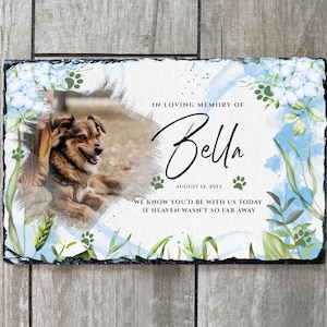 Dog Memorial Stone, Pet Memorial Stone, Personalized Sympathy Gift for Pet, Memorial Garden Stone, Dog Sympathy
