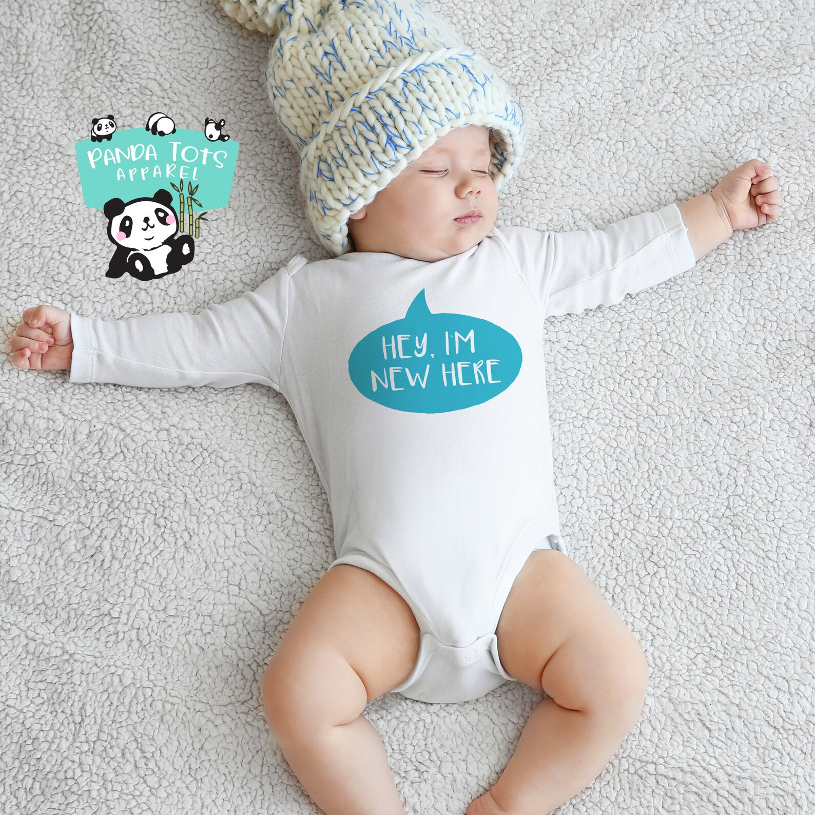 Hey I'm New Here Funny & Cute Baby Clothes Sayings Etsy