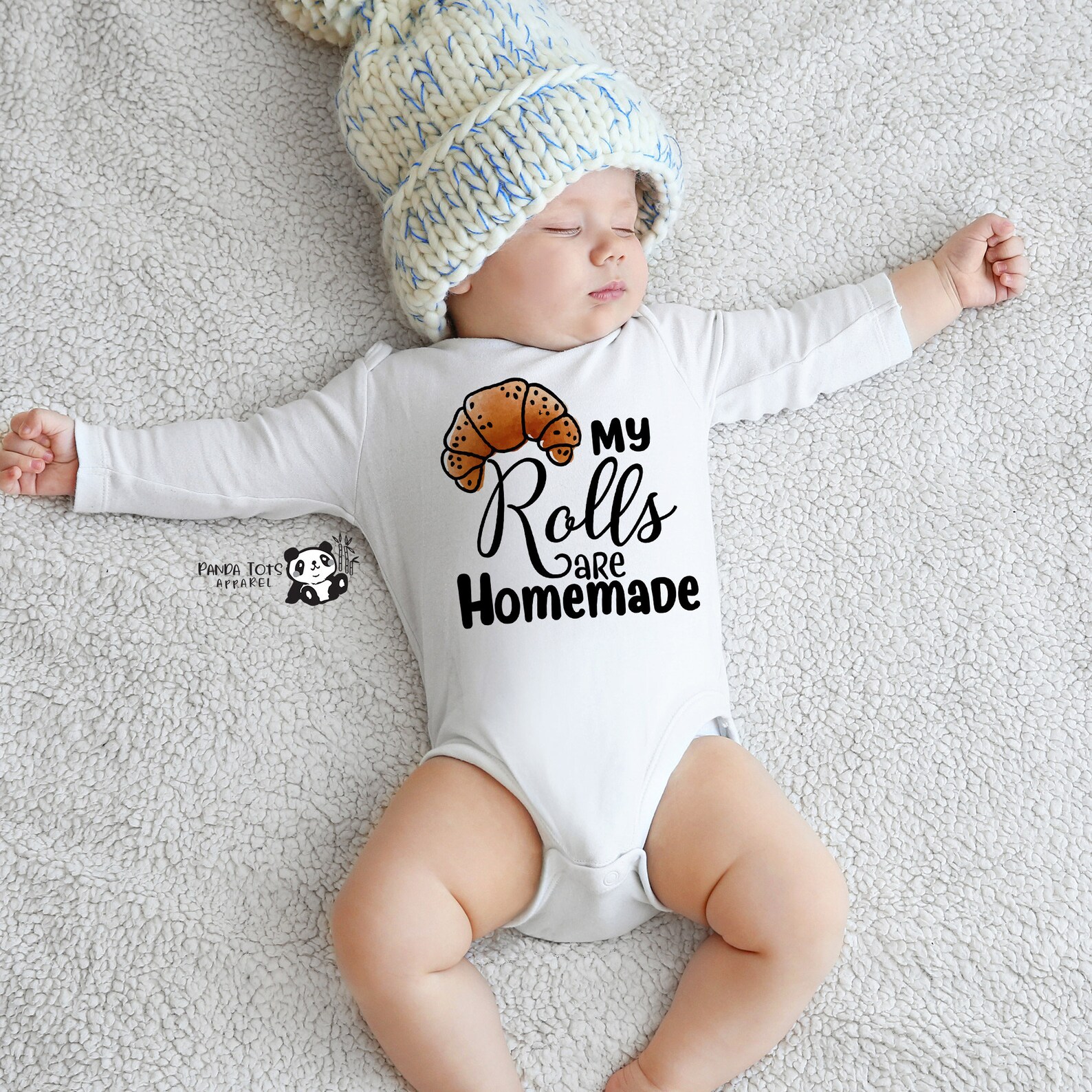 My Rolls Are Homemade Baby Onesie Thanksgiving Baby Etsy