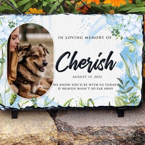 Pet Memorial Stone | Pet Memorial Stones for Dogs and Cats Pet | Pet Loss Remembrance |  Pet Loss Gift | Memorial Pet Stone | Pet Memorial