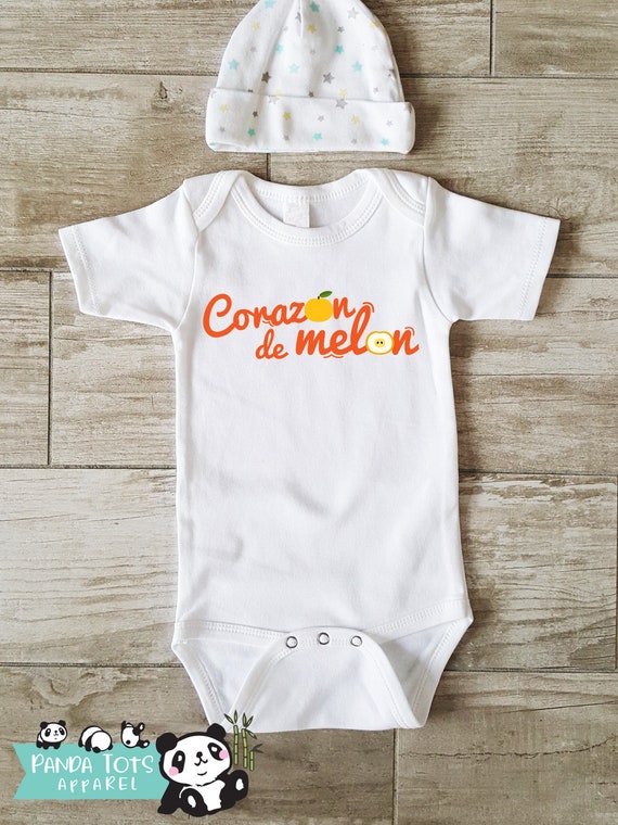 Bodysuits Camisas Para Nino Camisas Con Frases Ropa Para Bebe Spanish Onesie U00ae Corazon De Melon Tshirt Camisas Para Bebe Camisetas Personalizadas Baby Girls Clothing