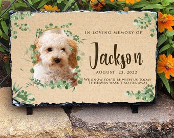 Gedenkgeschenk für Hunde, individueller Gedenkstein für Haustiere, persönliches Trauergeschenk für Hundeliebhaber, Beileidsgeschenk für Katzen