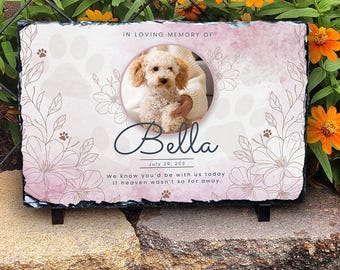 Geschenk zum Gedenken an ein verstorbenes Haustier für Hundebesitzer, personalisierter Gedenkstein, Geschenk zum Andenken an eine Katze, Dekoration zum liebevollen Gedenken