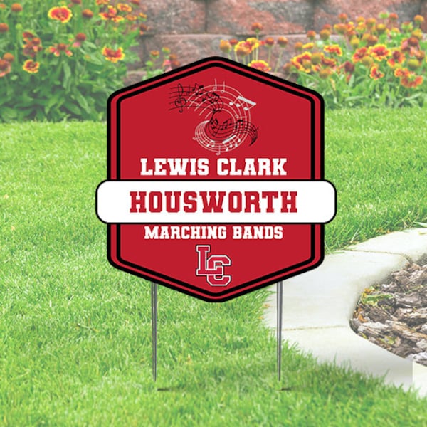 Marching Band Yard Sign Etsy