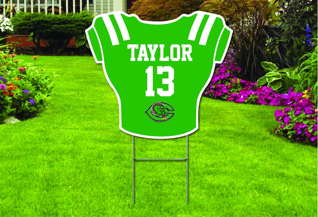Football Jersey, Back of Jersey Yard Sign, Custom & Personalized , 24
