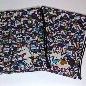 Island Dogs Theme - Drawstring Backpack - Night Edition