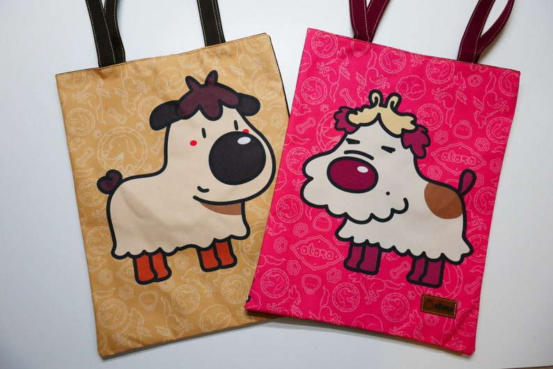 Stylish City Dog Scruffy Picnic Print # 1 Beach Bag Fashion Tote Handbag
