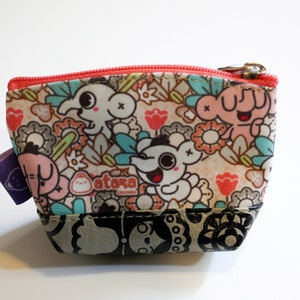 Coin bag with Cute little Elephant - Coin Purse - Coin Pouch | earplugs bag little Elephant