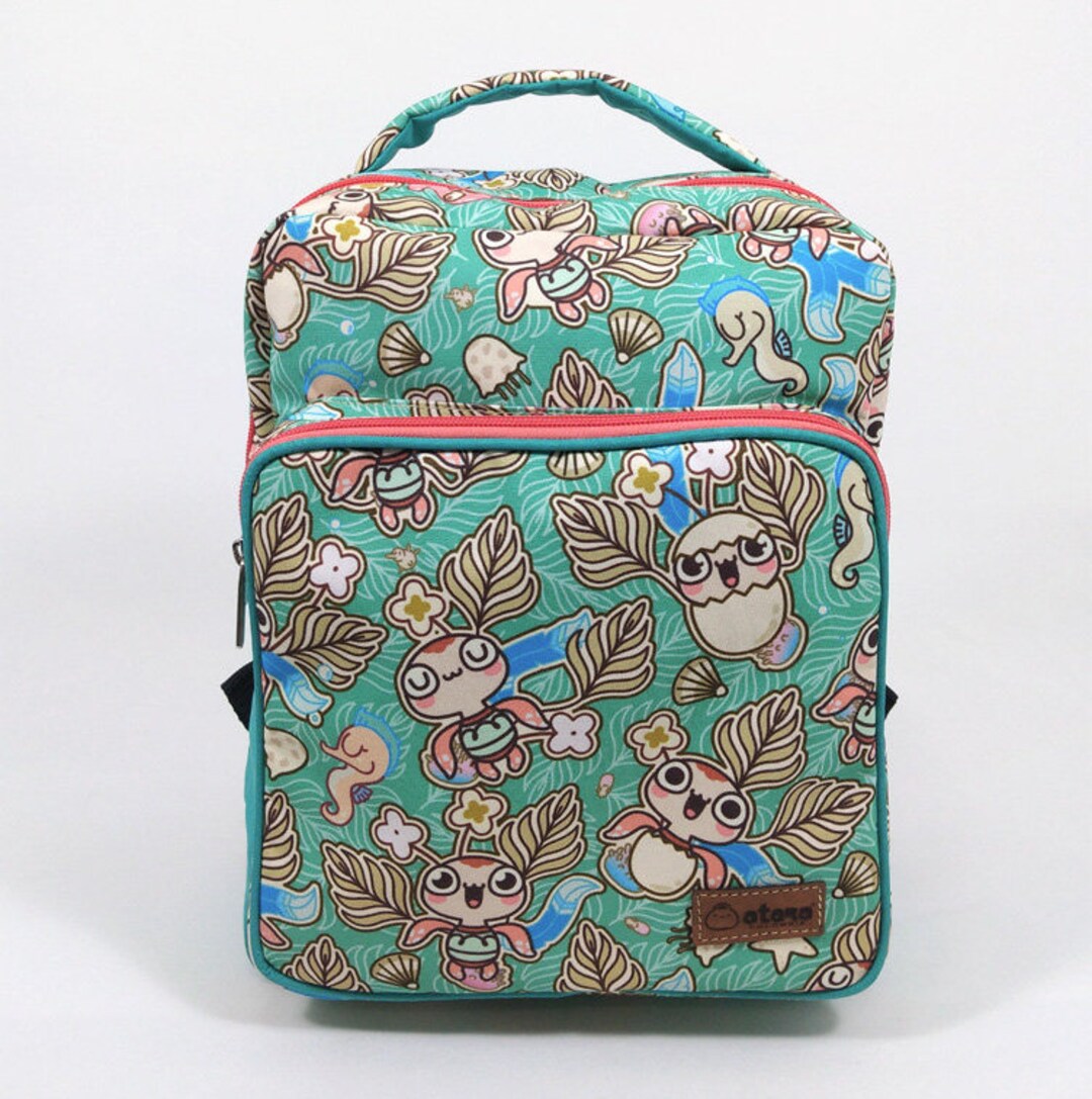 Baby Turtle Small Square Backpack - Perfect Gift for Turtle, Ocean and ...