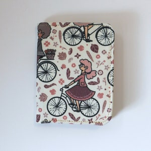 Carteira Bicycle Girl | Carteira média com zíper e 10 bolsos | Inclui chaveiro grátis