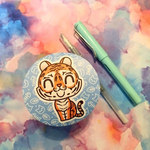 Tiger sticker from Feline Jungle. 4&quot;*4&quot; inches. Perfect gift for cat or feline lovers. Tiger gift. Tiger lover. Tigre