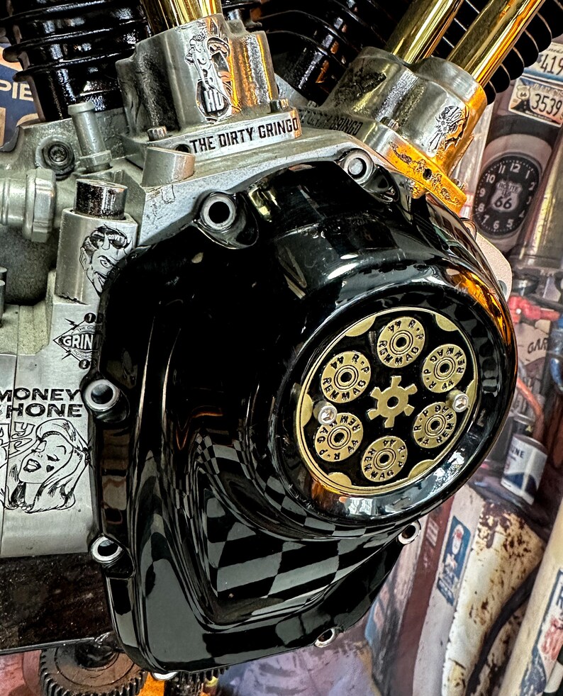 Solid Brass 44 Magnum Revolver Cylinder Timing Cover Harley Davidson ...