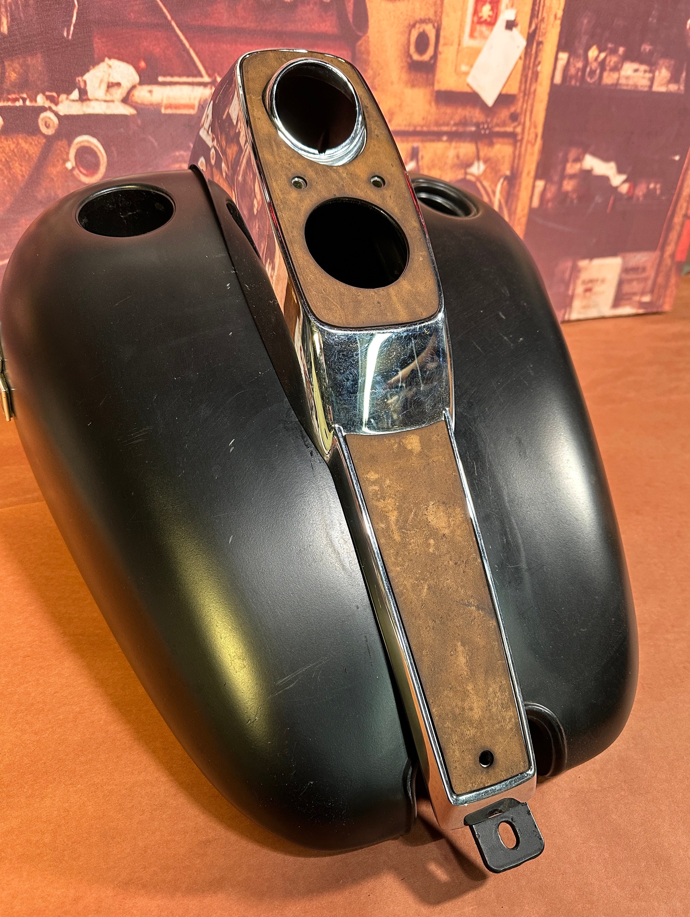 Harley Davidson FXR Motorcycle Real Leather Heavy Distressed Retro