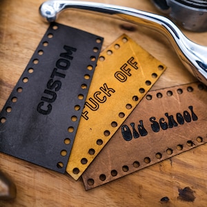 Par de fundas de cuero personalizadas para palanca de embrague de freno, universales, para Harley, Indian y Chopper