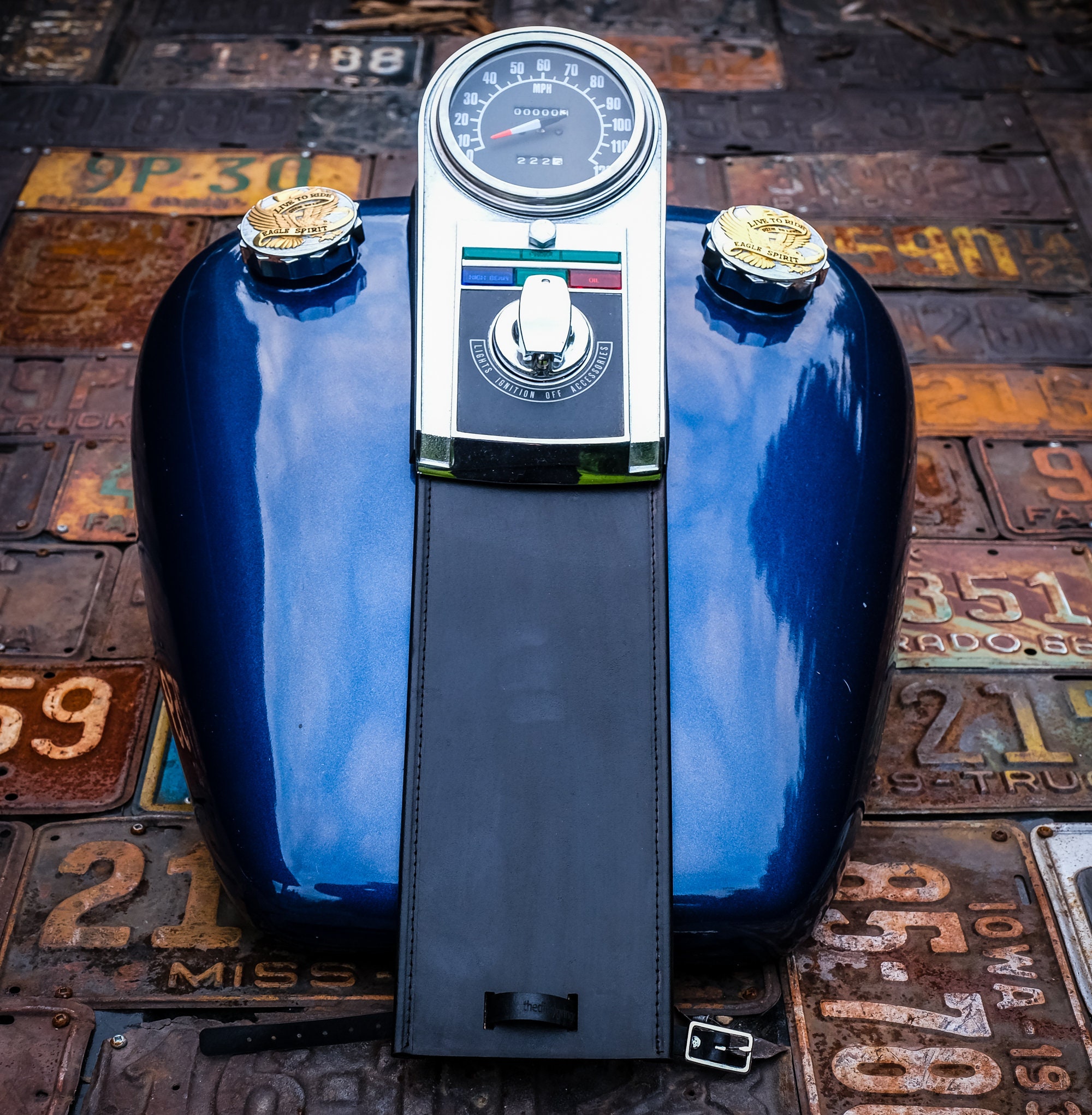 Harley leather tank panels - Etsy 日本