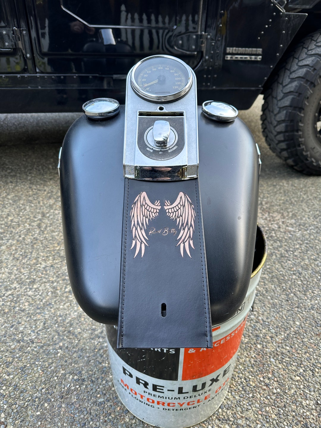 Street Bob Tank Bib Gas Tank Panel Bib For Harley Dyna 2008