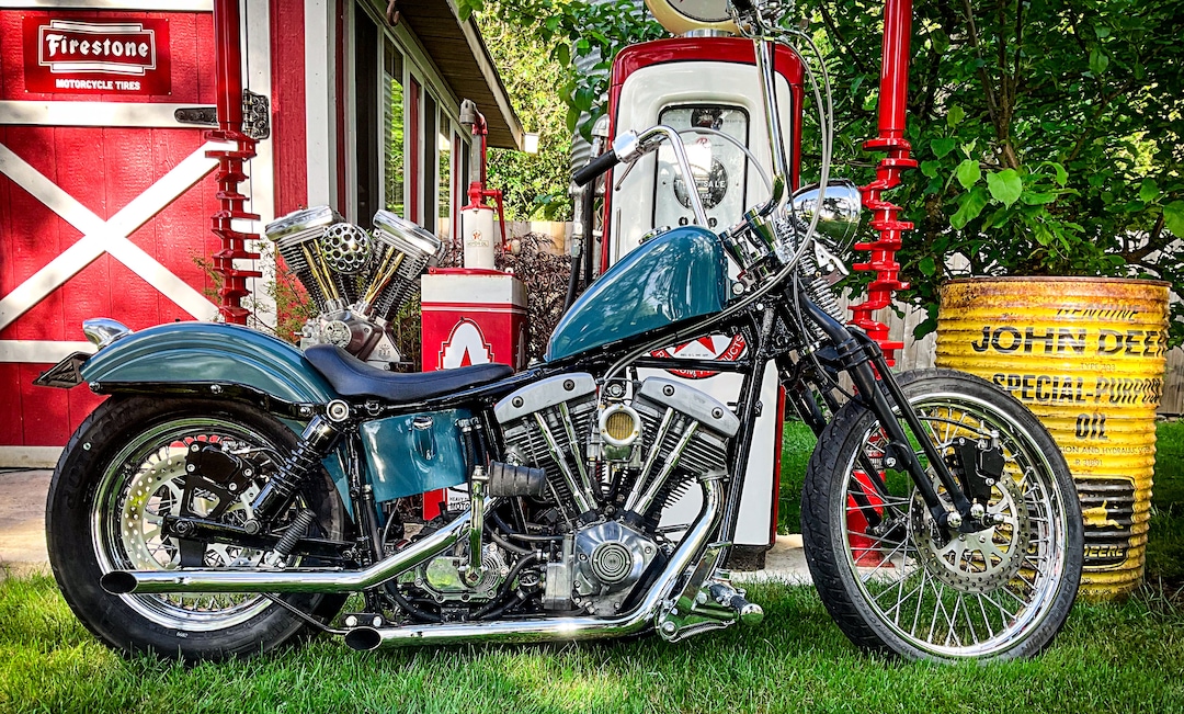 Downward Spiral Silver Shovelhead Evo Points Timing Timer Cover