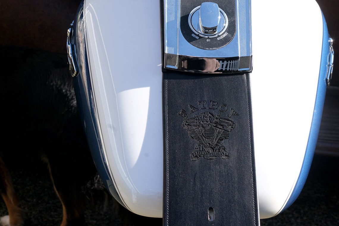 Harley Davidson Leather Fuel Gas Tank Panel Bib Fat Boy Etsy