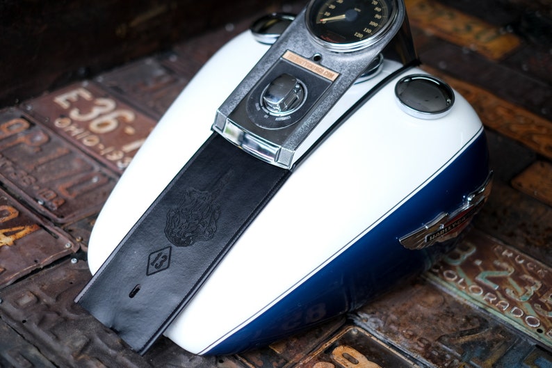 Harley Davidson Leather Gas Tank Panel Bib Softail 13 Etsy