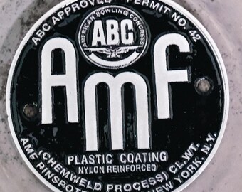 Couvercle de chronométrage Shovelhead Points logo noir AMF pour épingles de bowling Harley Davidson