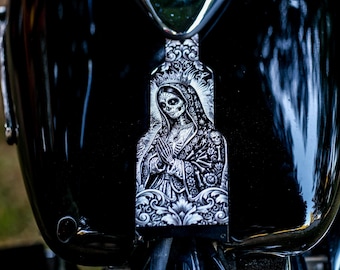 Sexy Bones Santa Muerte panneau de remplissage réservoir de gaz Panhead pelle Dash Harley Davidson