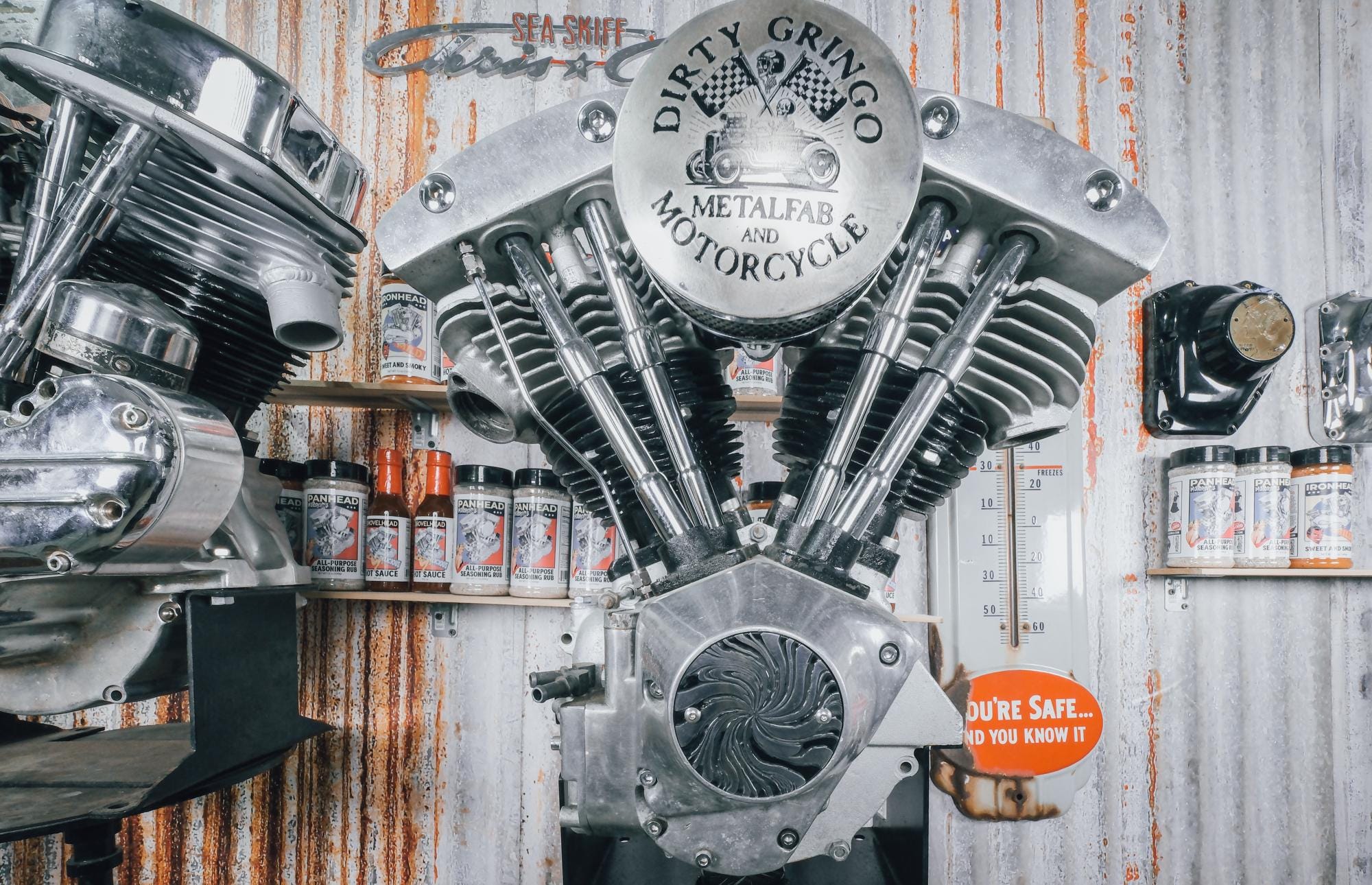 Hot Carved Psycho Candy Black Silver Evo Shovelhead 2 Hole Timing