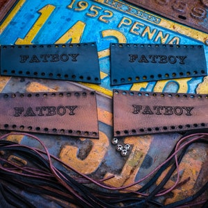 Custom Quality Leather Lever Covers Harley Davidson Softail Fatboy Motorcycle