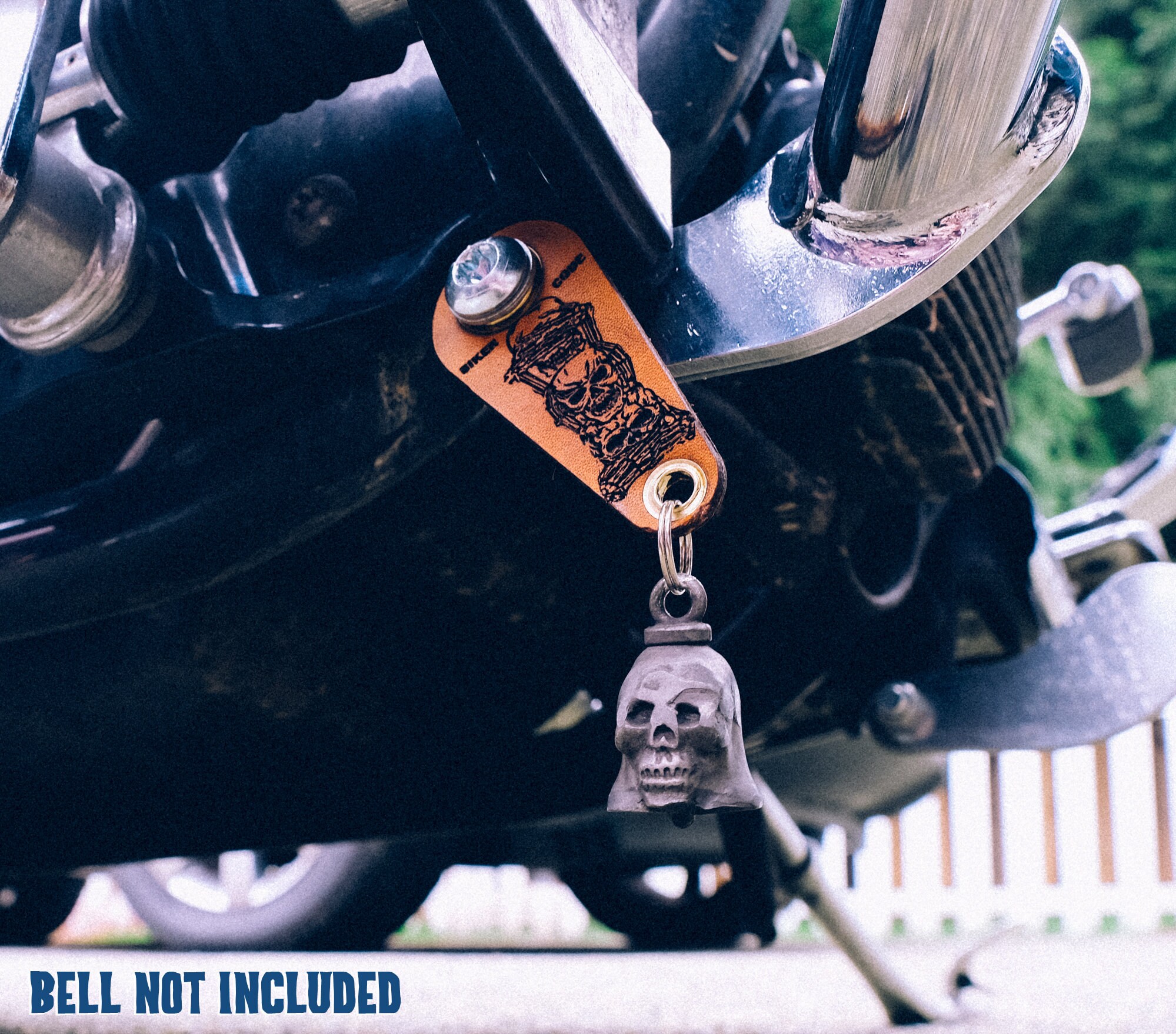 Motorcycle Gremlin Bell Hanger Hear Speak See No Evil Brown Etsy