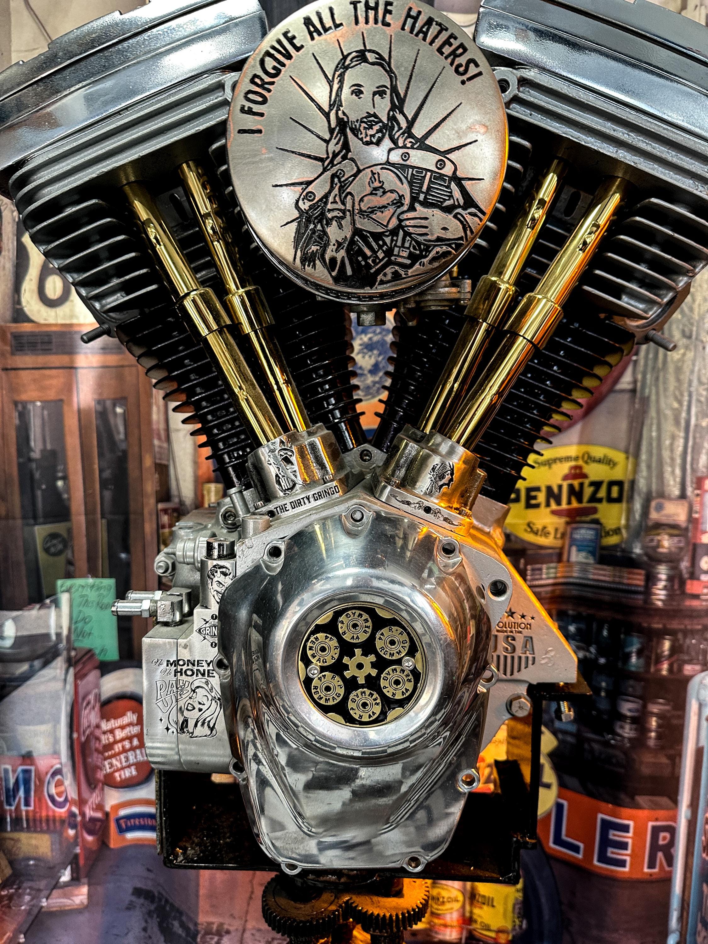 Solid Brass 44 Magnum Revolver Cylinder Timing Cover Harley Davidson ...