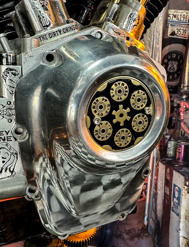 Solid Brass 44 Magnum Revolver Cylinder Timing Cover Harley Davidson ...