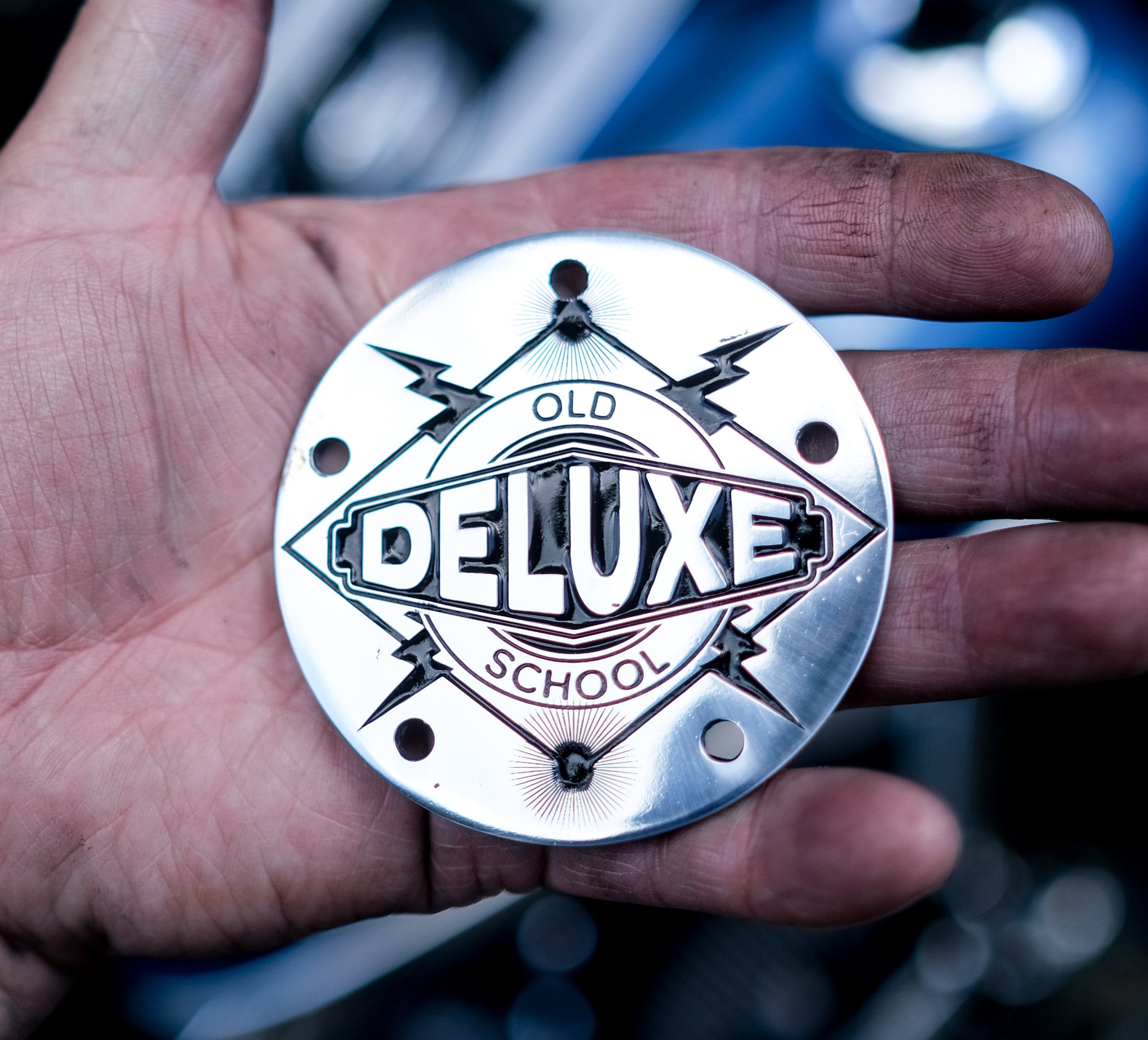 『希少』ハーレーダビッドソン ヴィンテージ スカルフレイム Old School Softail Deluxe Engraved 5 Hole Custom Twin Cam Timing