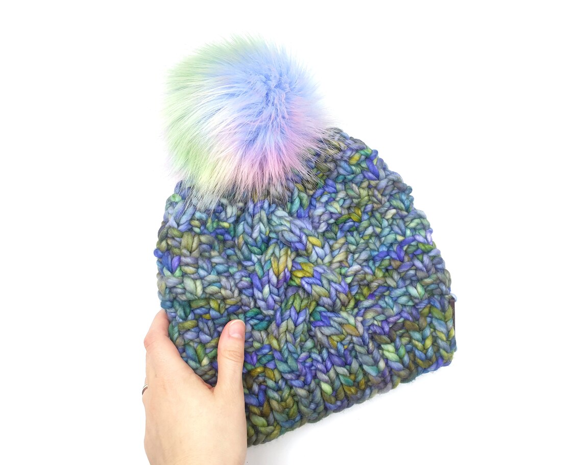 merino wool bobble hat