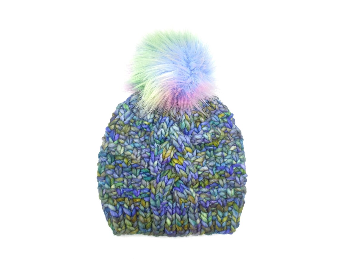 merino wool bobble hat