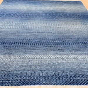 Wow! Handmade Blue Color Rug 12x15 ft Oversized Large Area Rug, Antique Turkish Rug Wool Handmade Carpet For Living Room Nursery Kids.