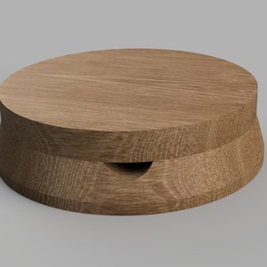Handcrafted Wooden Cigar Ashtray and  Coaster Combo