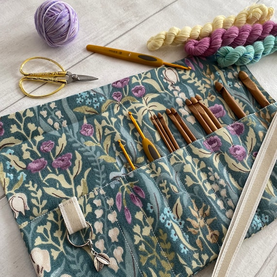 Crochet Hook Case Knitting Needle Storage Wrap Roll Organizer