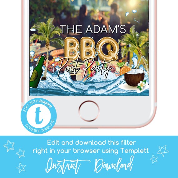 Filtre Snapchat Barbecue Geofiltre Barbecue Filtre Snapchat Etsy France