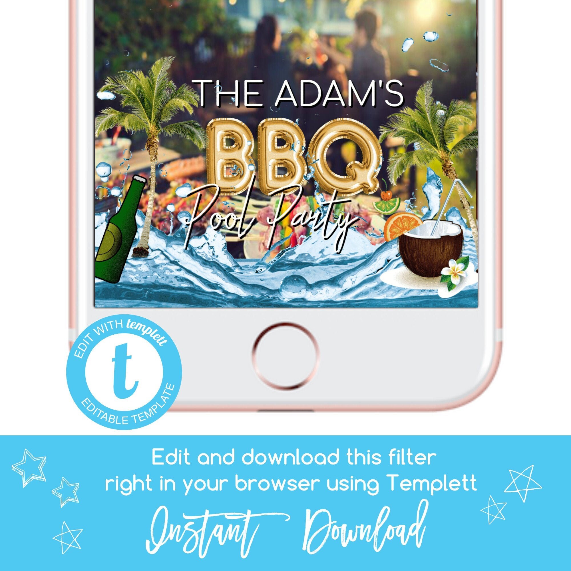 q Snapchat Filterbbq Geofilterpool Party Snapchat Etsy