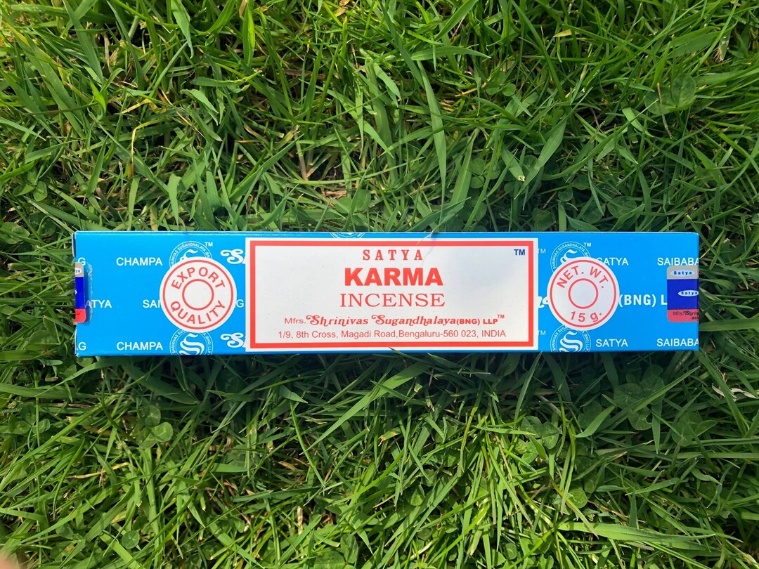 Satya Karma Incense Sticks Positivity Incense Hand Rolled Etsy