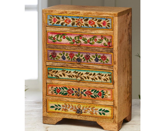 Handmade Apothecary Mini Chest of Drawers, Vintage Style, Small