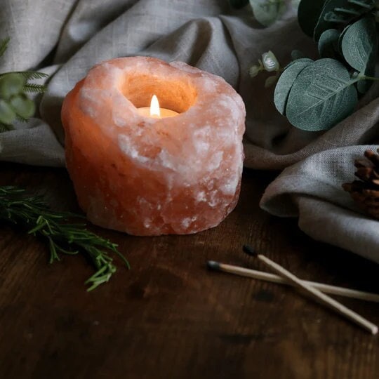Himalayan salt tea light holder deals