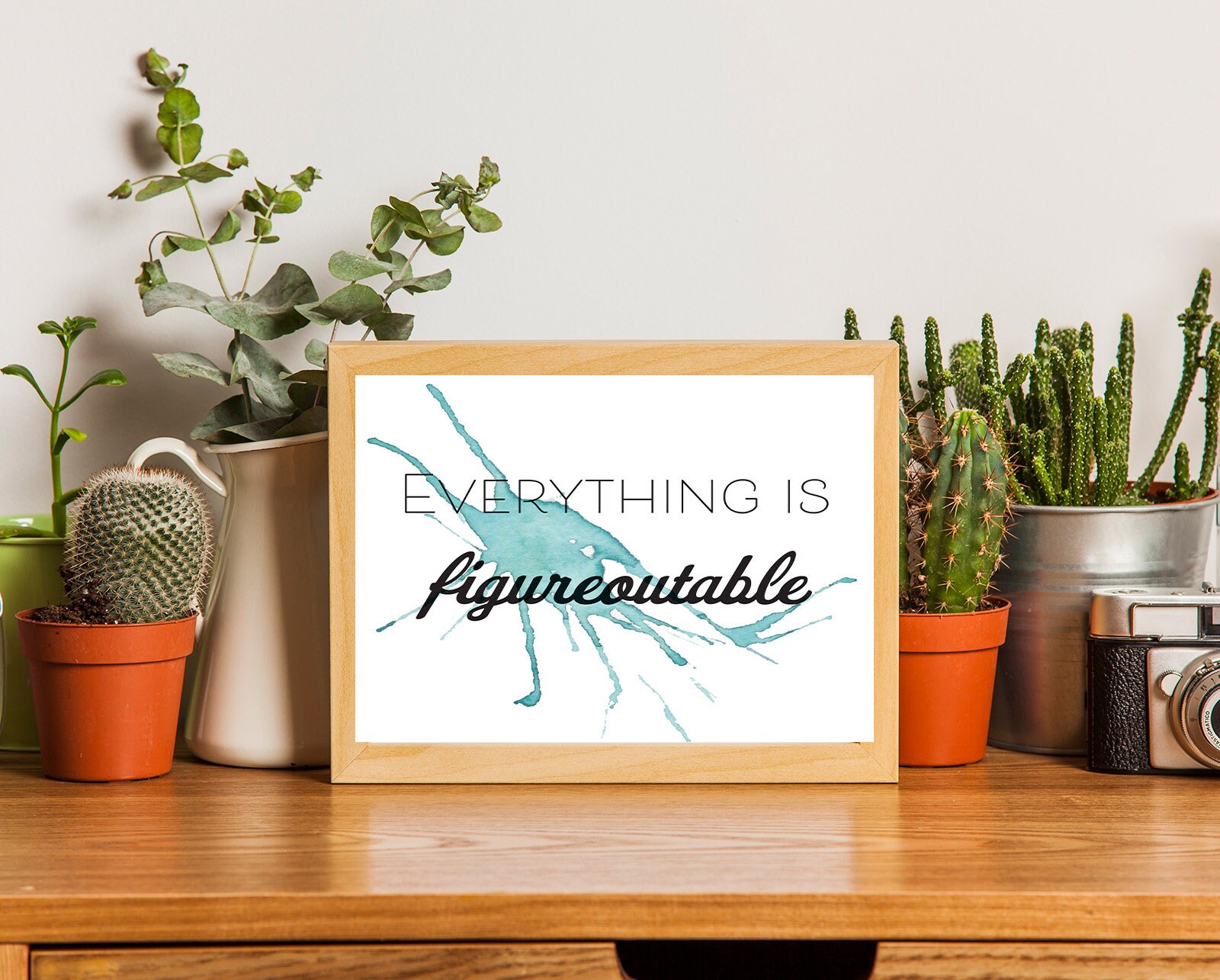 Everything is Figureoutable Funny Inspiring Quotes Instant | Etsy