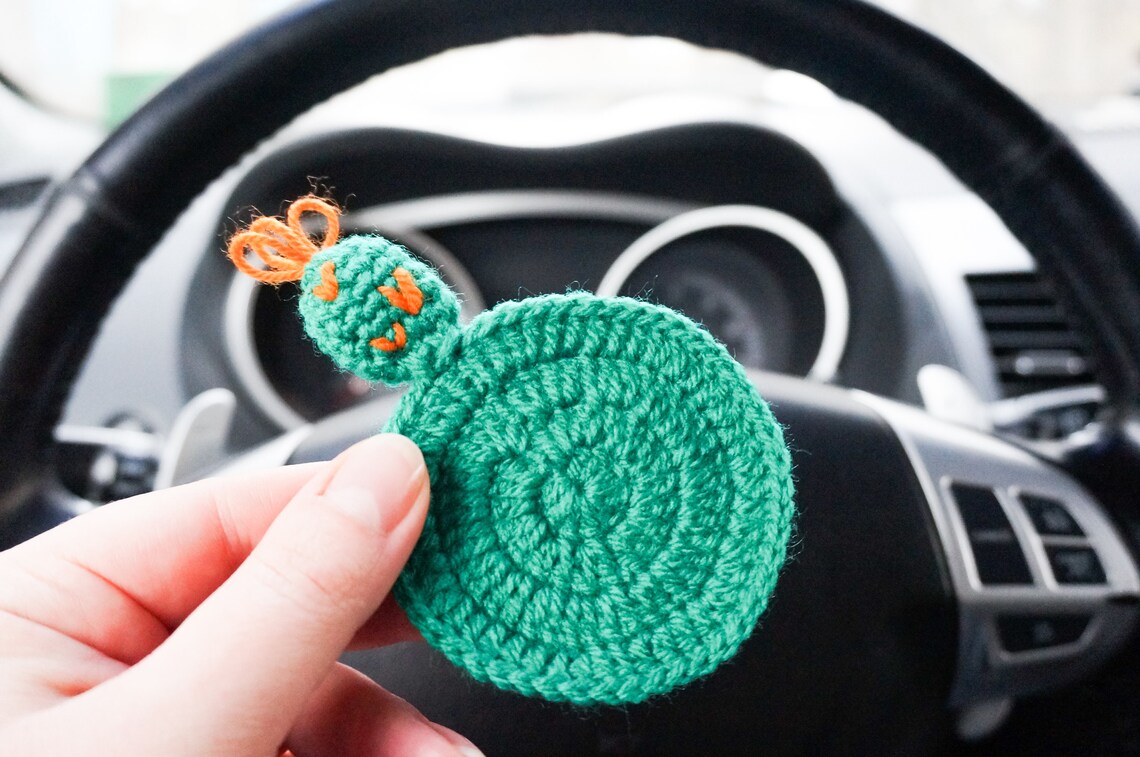 Cactus /cacti Crochet Car Coasters Set of 2 CROCHET PATTERN Etsy